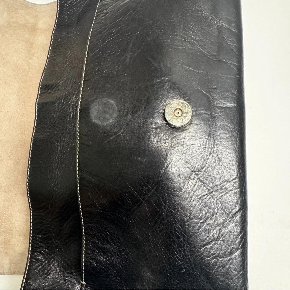 Kate Spade made in Italy vintage shoulder Black Leather women’s Bag